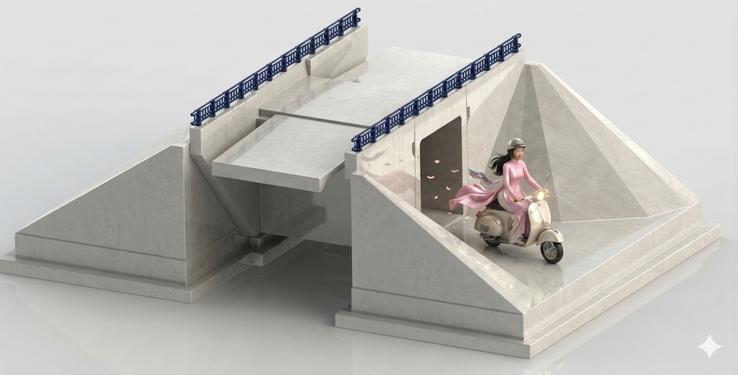 Phối cảnh 3D hầm chui